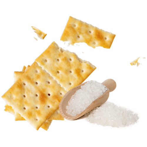 Bolachas de refrigerante de sal