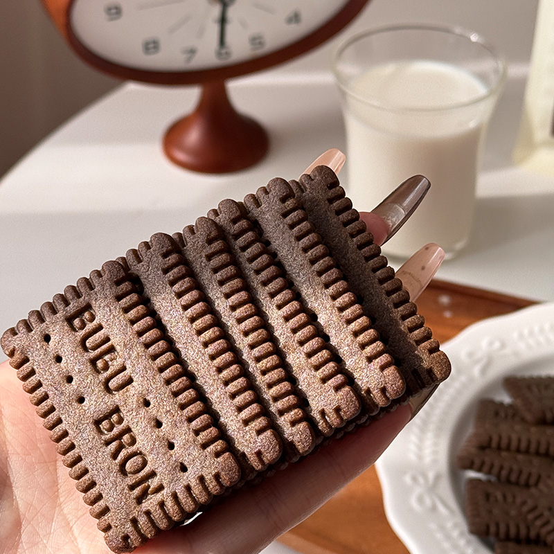 Biscoitos com alto teor de cálcio e ferro com sabor de cacau